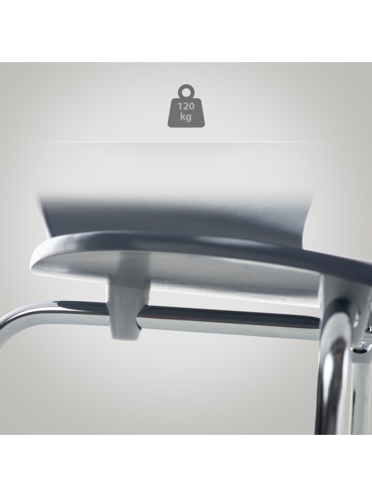 Chaise visiteur Calisto, gris