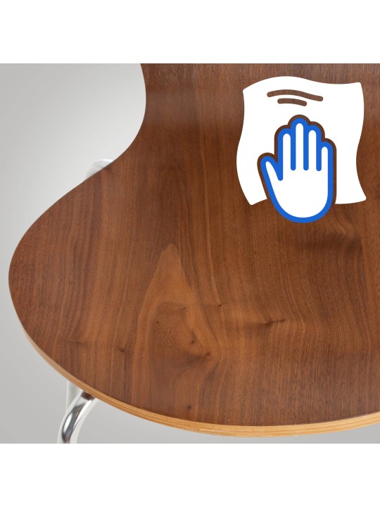 Chaise visiteur Calisto, noyer