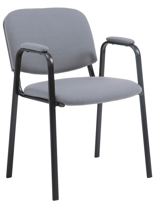 Chaise visiteur Ken PRO tissu, gris Chaise visiteur Ken PRO tissu, gris