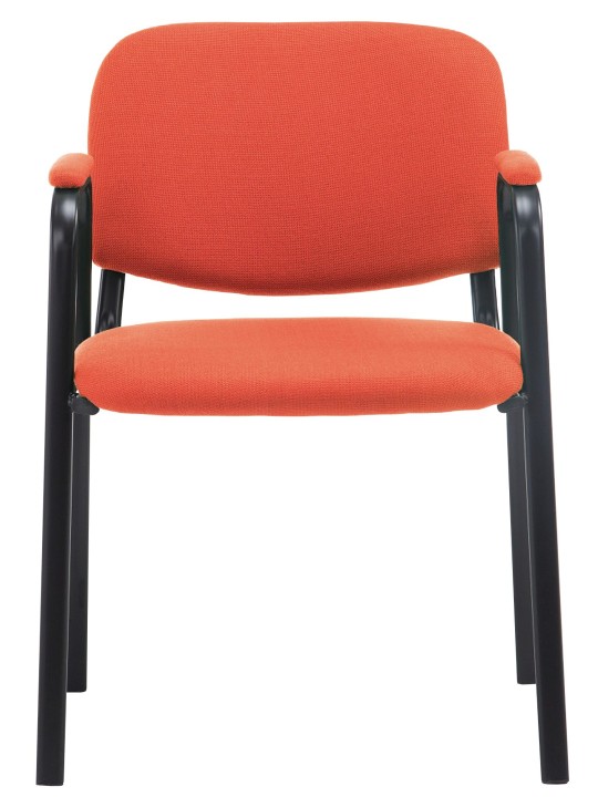 Chaise visiteur Ken PRO tissu, rouge