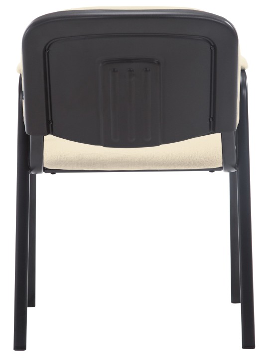 Chaise visiteur Ken PRO tissu, crème