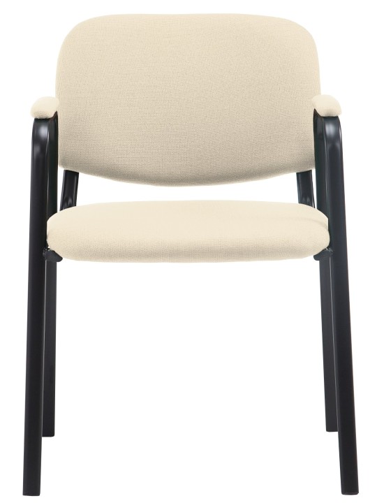 Chaise visiteur Ken PRO tissu, crème
