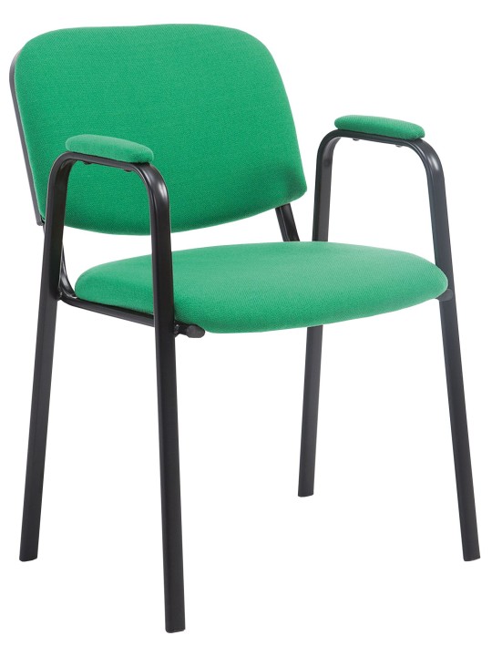 Chaise visiteur Ken PRO tissu, vert