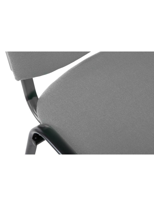 Chaise visiteur Ken V2 en tissu, gris