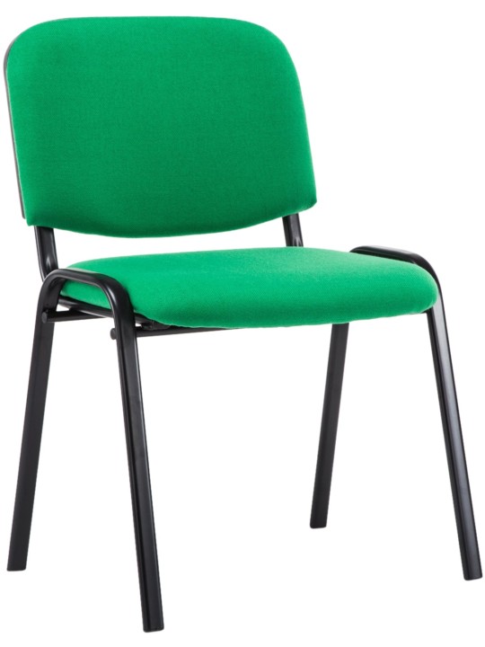 Chaise visiteur Ken V2 en tissu, vert