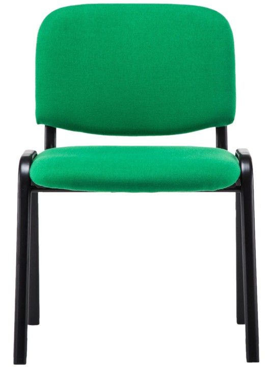 Chaise visiteur Ken V2 en tissu, vert