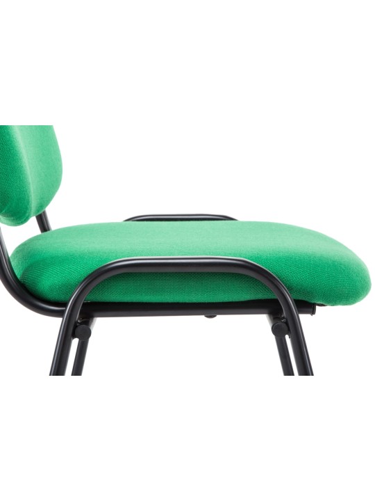 Chaise visiteur Ken V2 en tissu, vert