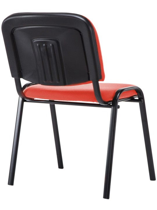 Chaise visiteur Ken V2 en tissu, rouge