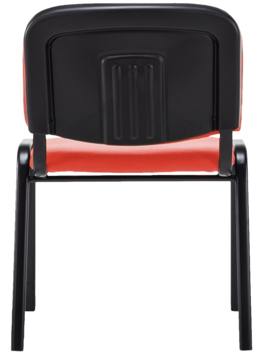 Chaise visiteur Ken V2 en tissu, rouge