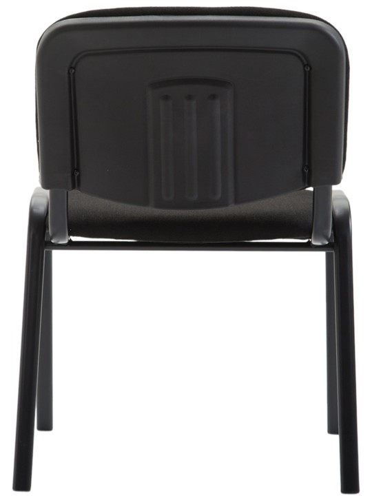 Chaise visiteur Ken V2 en tissu, noir