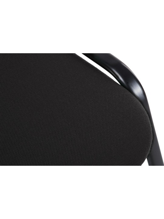 Chaise visiteur Ken V2 en tissu, noir