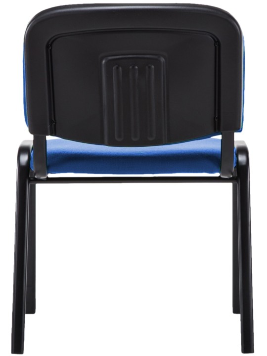 Chaise visiteur Ken V2 en tissu, bleu