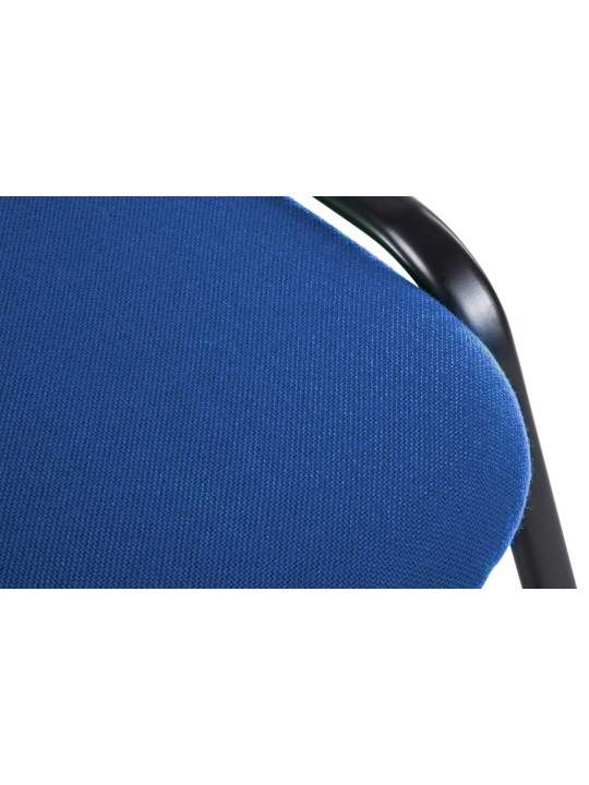 Chaise visiteur Ken V2 en tissu, bleu