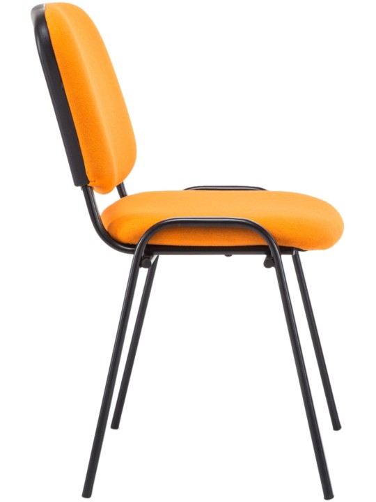 Chaise visiteur Ken V2 en tissu, orange