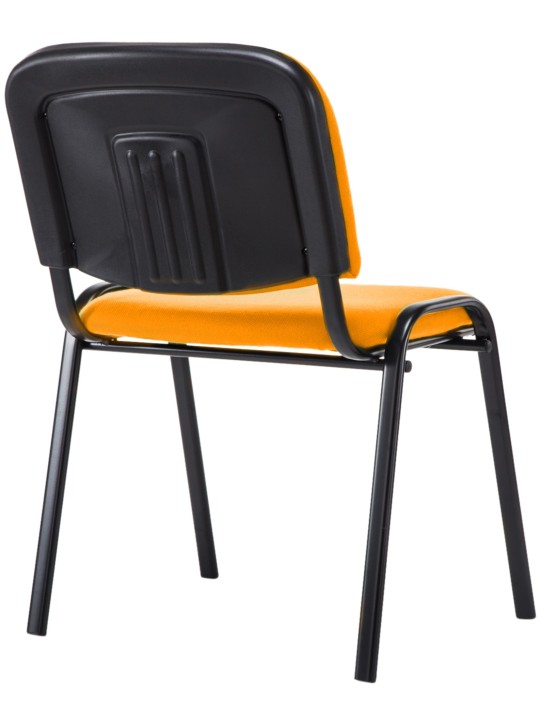 Chaise visiteur Ken V2 en tissu, orange