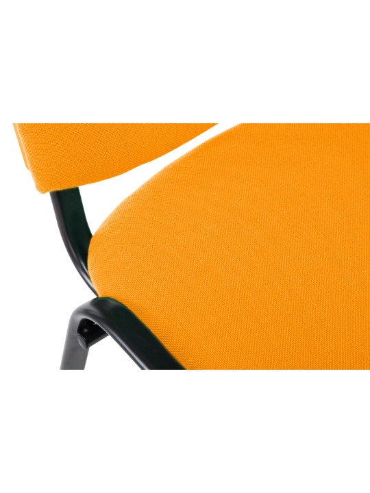 Chaise visiteur Ken V2 en tissu, orange