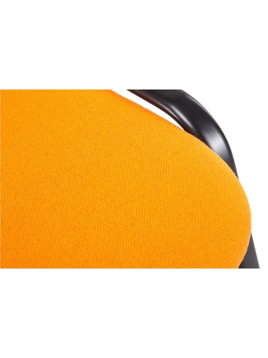 Chaise visiteur Ken V2 en tissu, orange