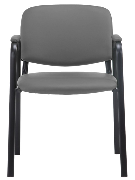 Chaise visiteur Ken PRO cuir artificiel, gris Chaise visiteur Ken PRO cuir artificiel, gris