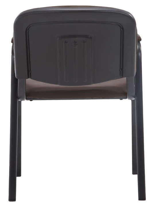 Chaise visiteur Ken PRO cuir artificiel, brun