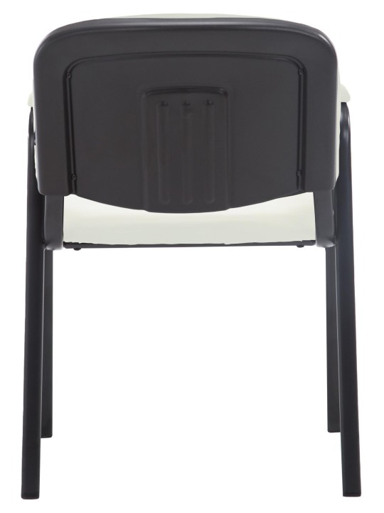 Chaise visiteur Ken PRO cuir artificiel, crème
