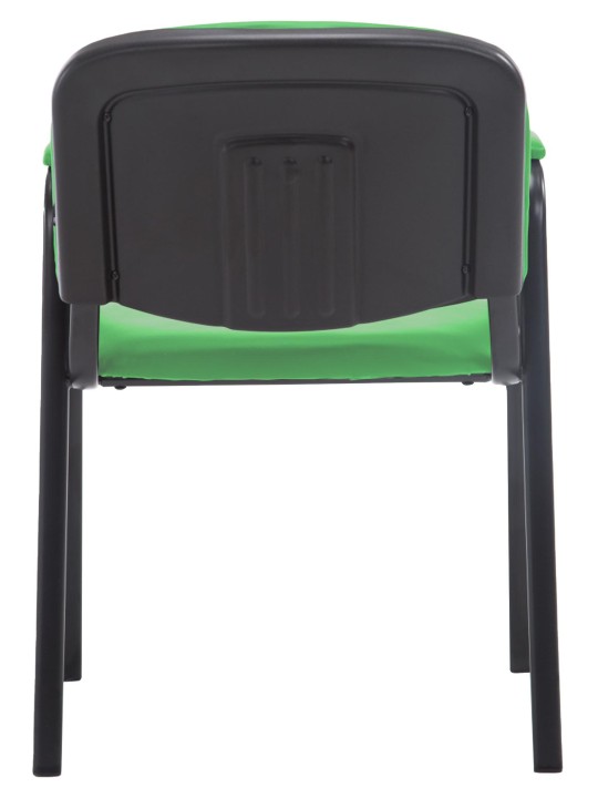 Chaise visiteur Ken PRO cuir artificiel, vert