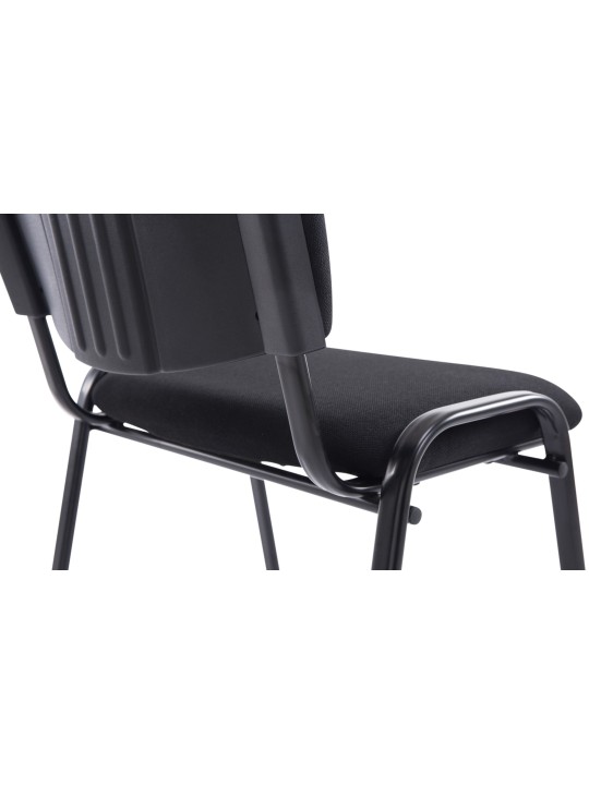 Chaise visiteur Ken XL tissu, noir Chaise visiteur Ken XL tissu, noir