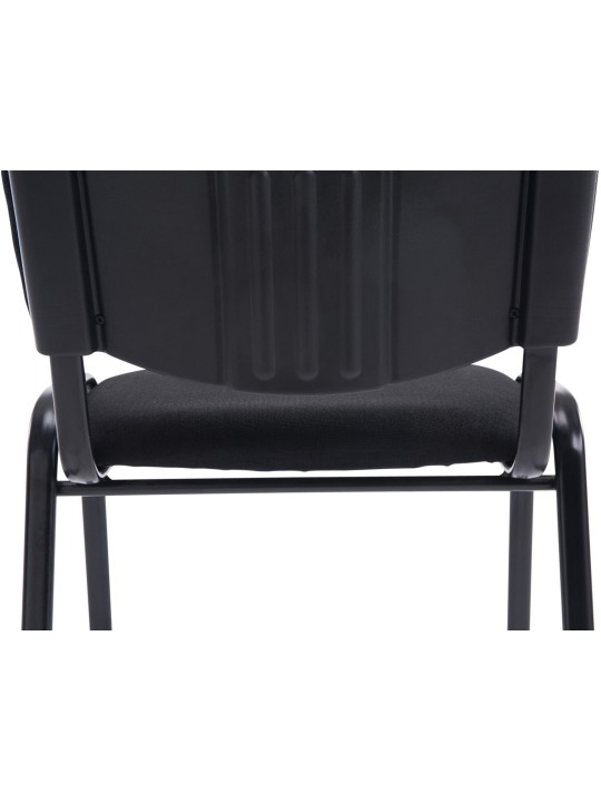 Chaise visiteur Ken XL tissu, noir Chaise visiteur Ken XL tissu, noir