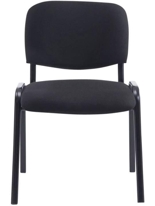 Chaise visiteur Ken XL tissu, noir Chaise visiteur Ken XL tissu, noir