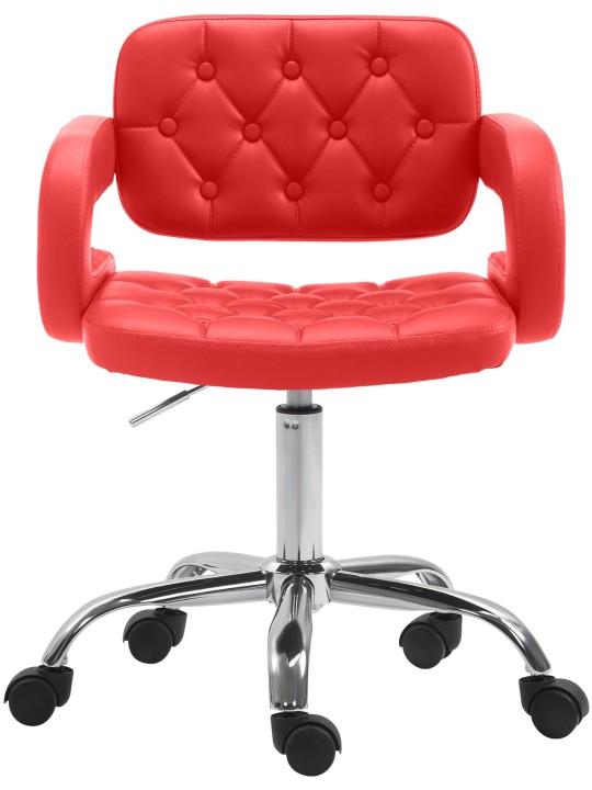 Tabouret de travail Dublin simili cuir, rouge Tabouret de travail Dublin simili cuir, rouge
