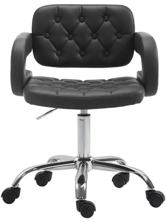 Tabouret de travail Dublin simili cuir, noir Tabouret de travail Dublin simili cuir, noir