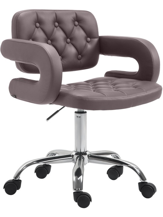 Tabouret de travail Dublin simili cuir, brun Tabouret de travail Dublin simili cuir, brun