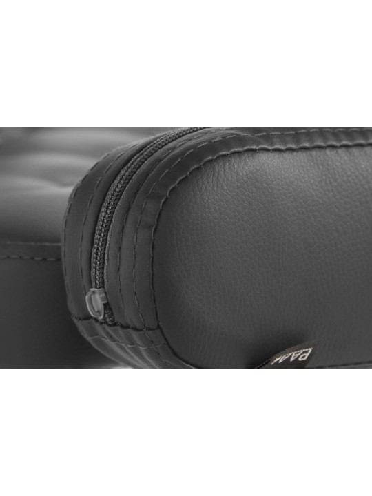 Chaise longue Dublin simili cuir, noir Chaise longue Dublin simili cuir, noir