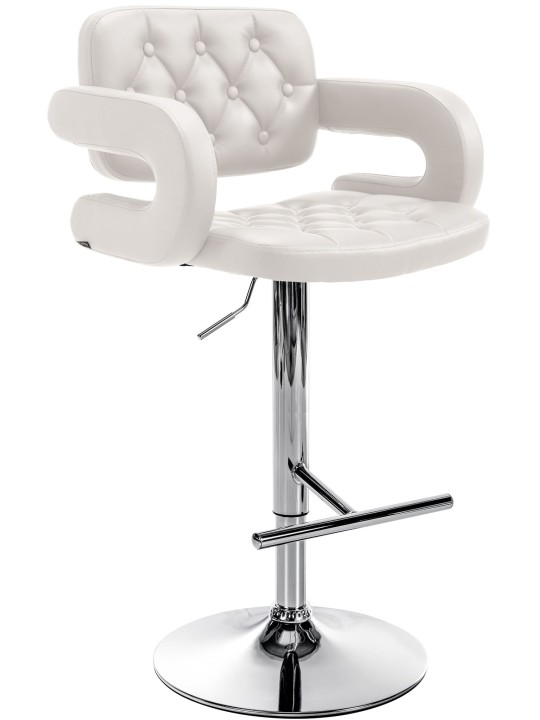 Tabouret de bar Dublin C, blanc
