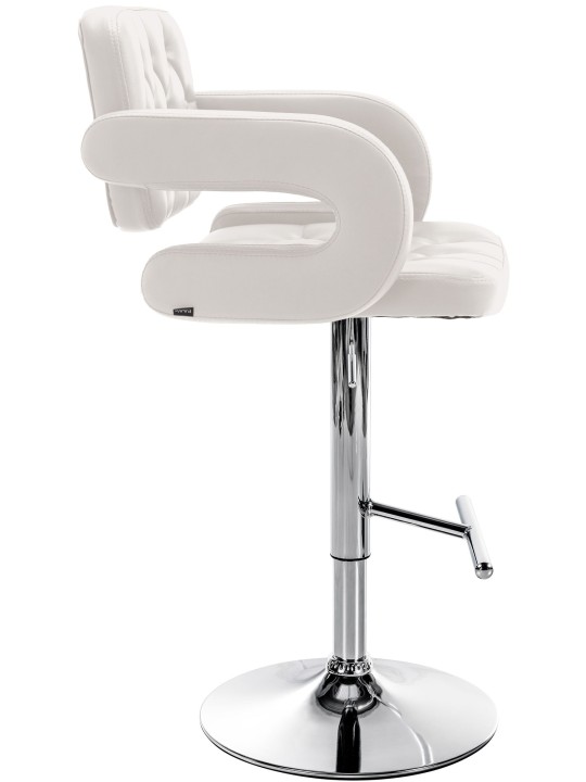 Tabouret de bar Dublin C, blanc