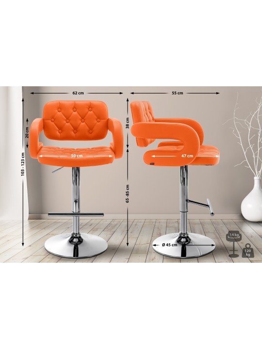 Tabouret de bar Dublin C, orange