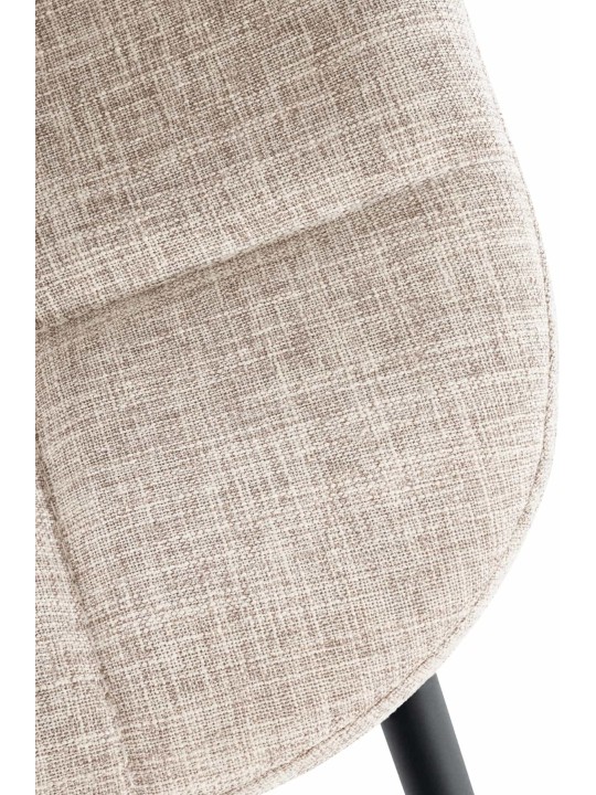 Lot de 2 chaises Tom tissu, crème Lot de 2 chaises Tom tissu, crème