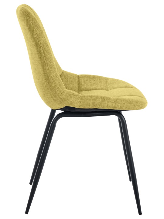 Lot de 2 chaises Tom tissu, vert clair