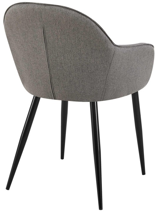 Chaise de salle à manger Boise tissu, gris foncé Chaise de salle à manger Boise tissu, gris foncé