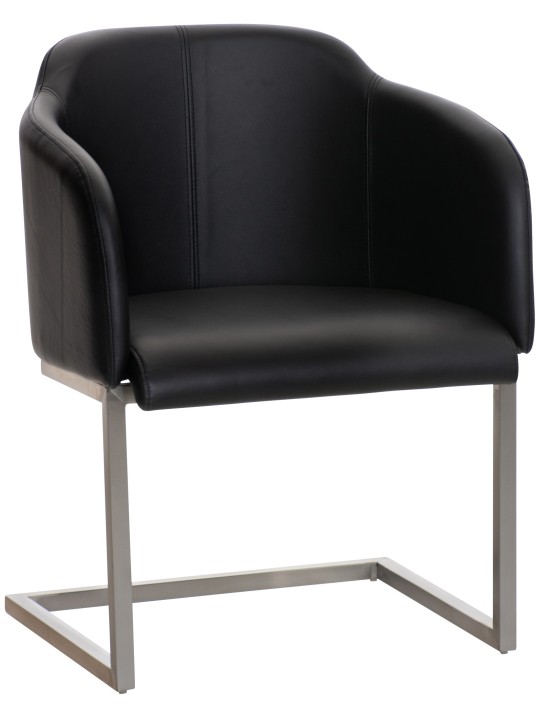 Chaise visiteur Magnus, noir