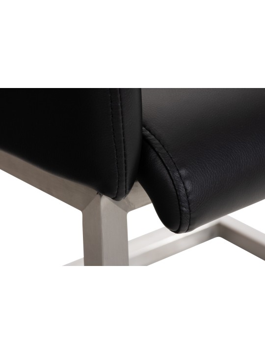 Chaise visiteur Magnus, noir