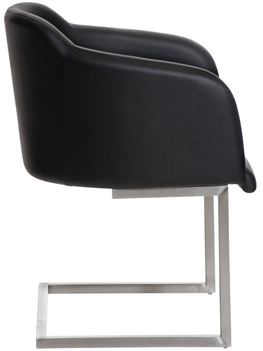 Chaise visiteur Magnus, noir