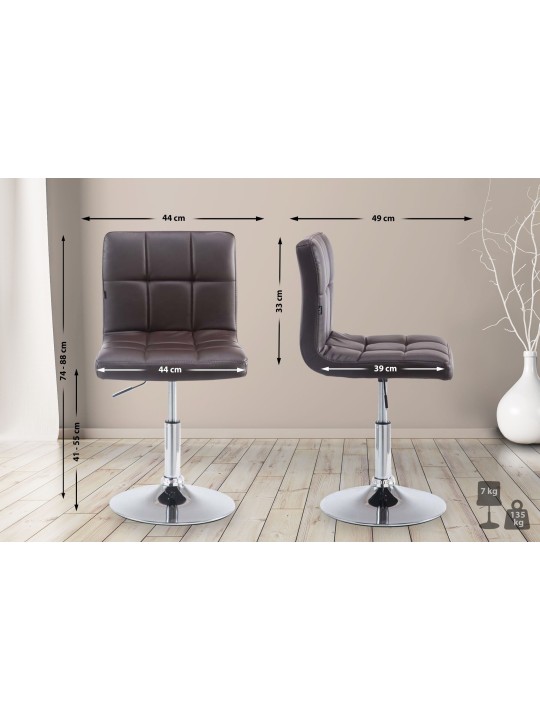 Chaise longue Palma V2, brun