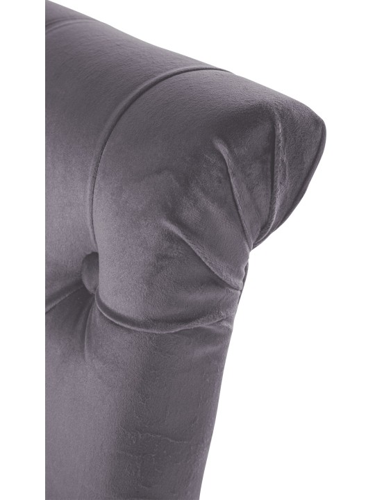 Chaise de salle à manger Lisburn velours, gris foncé Chaise de salle à manger Lisburn velours, gris foncé