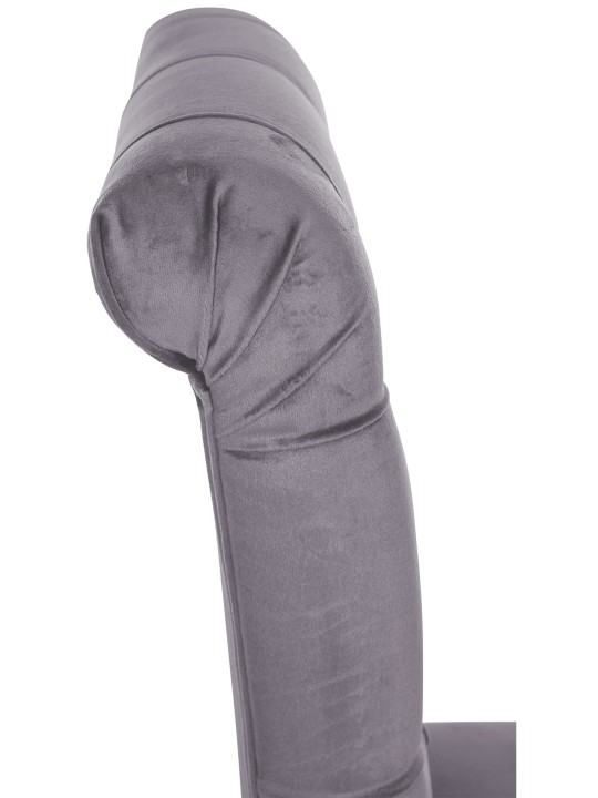 Chaise de salle à manger Lisburn velours, gris foncé Chaise de salle à manger Lisburn velours, gris foncé