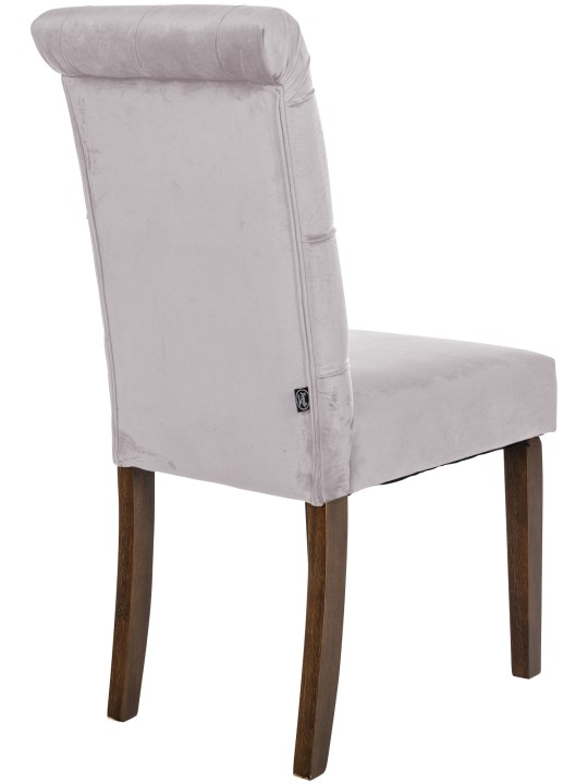 Chaise de salle à manger Lisburn velours, gris Chaise de salle à manger Lisburn velours, gris