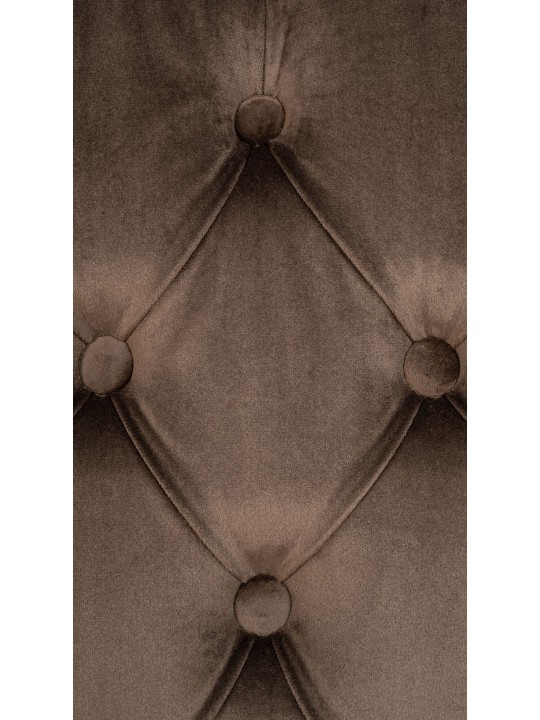 Chaise de salle à manger Lisburn velours, brun Chaise de salle à manger Lisburn velours, brun