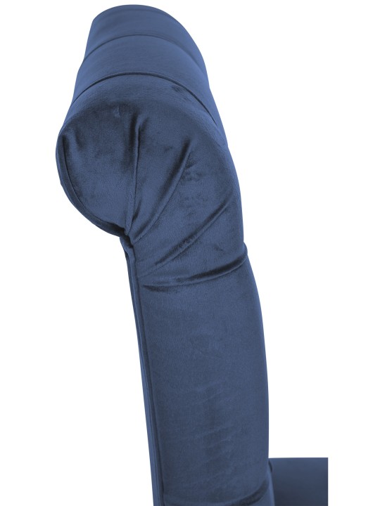 Chaise de salle à manger Lisburn velours, bleu Chaise de salle à manger Lisburn velours, bleu