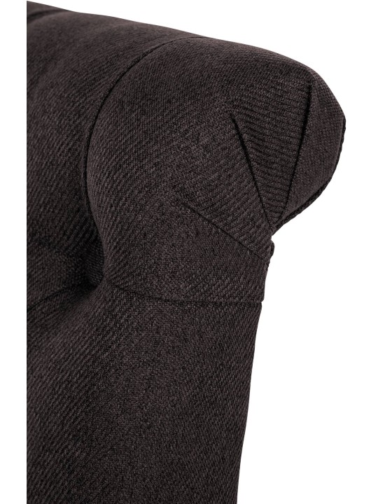 Lot de 2 chaises de salle à manger Lisburn en tissu, noir Lot de 2 chaises de salle à manger Lisburn en tissu, noir