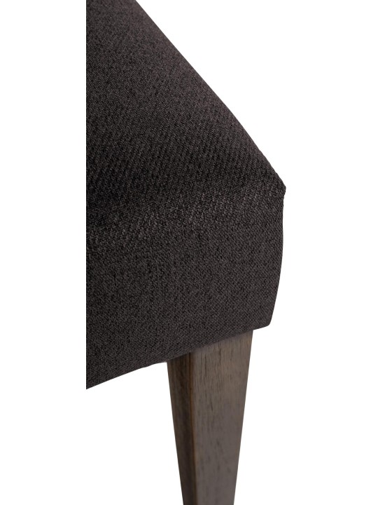 Lot de 2 chaises de salle à manger Lisburn en tissu, noir Lot de 2 chaises de salle à manger Lisburn en tissu, noir