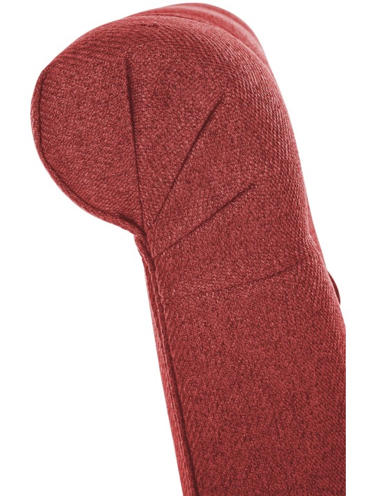 Lot de 2 chaises de salle à manger Lisburn en tissu, rouge